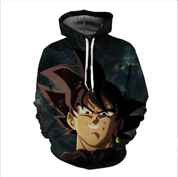 

Jumeast Men/Women Long Sleeve Outerwear Hoodie Dragon Ball Z Goku Hooded Sweatshirts Anime 3D Sweatshirt Hoodies Pullovers