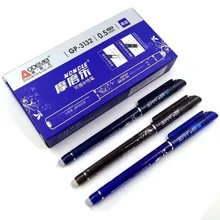 3 Pcs/lot Magic Erasable Gel Pen Blue/Black/Red Ink 0.5mm Kawaii Neutral Pen Office School Supplies Cute Stationery ly 0004 cute plastic car style blue ink ball pen deep red silver 2 pcs