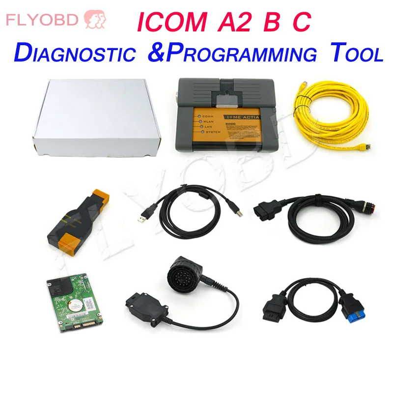 OBD2 2019 07 V интерфейс ICOM A2 B C с DELL D630/CF19 полный комплект кабельный Автомобильный