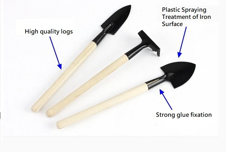 Мини Лопата борона цветочный горшок инструменты горшечные растения техническое обслуживание костюм с деревянной ручкой растения почвы лопаты садовые инструменты