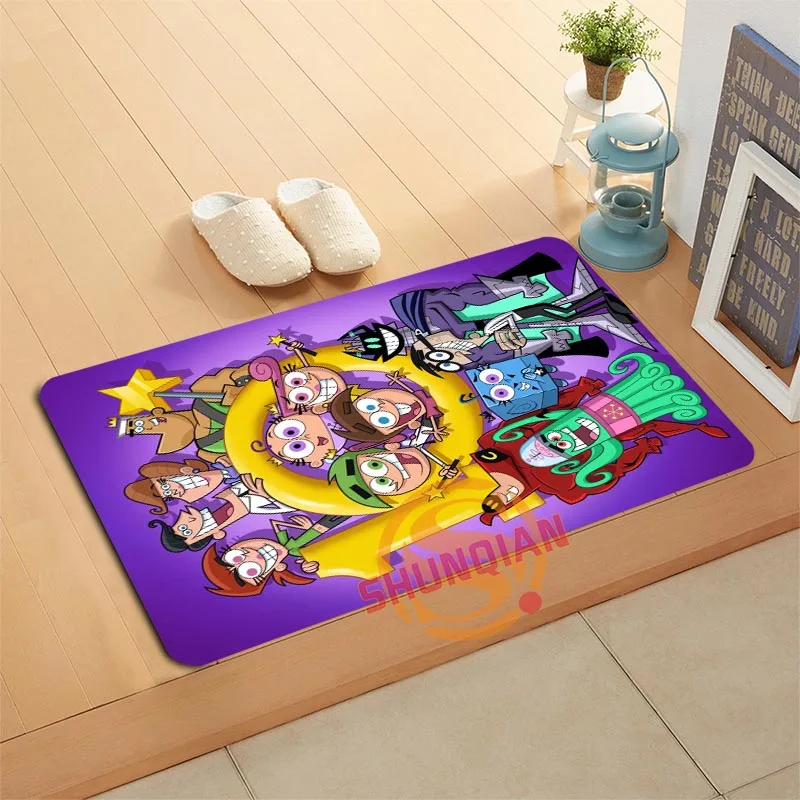 Custom The Fairly OddParents Doormat Bath Mats Foot Pad Home Decor