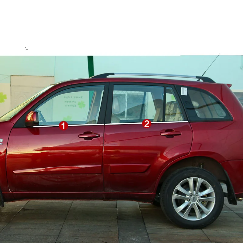 Lsrtw2017 304 нержавеющая сталь автомобильные окна для chery tiggo 3 2014 2015 2016 2017 2018|trim|trim car |