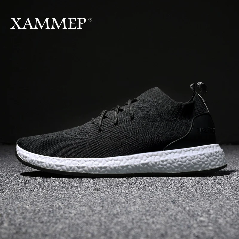 STYLE1-Black Мужская повседневная обувь; брендовая мужская обувь; мужские кроссовки; мужская обувь на плоской подошве без шнуровки; лоферы из сетчатого материала; дышащая обувь; сезон весна-осень; большие размеры 45, 46; Xammep - Цвет: STYLE1-Black