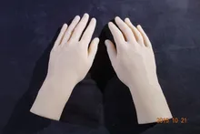 Free shipping!Solid Silicone male Hands,Sex Doll Real Skin,realistic mannequin hands,ring display