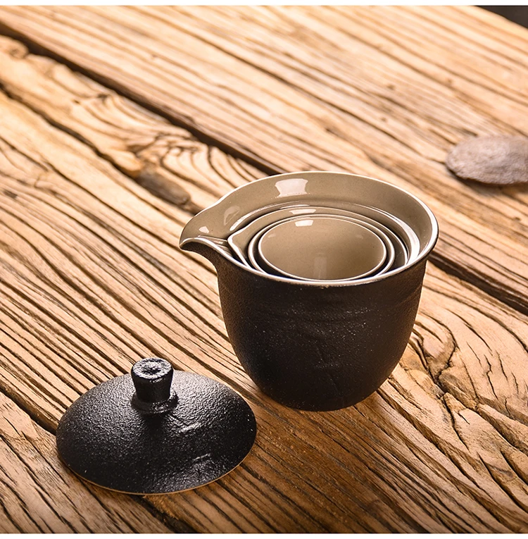 TANGPIN черный керамический чайник gaiwan чайные чашки портативный путешествия Офис чайный набор