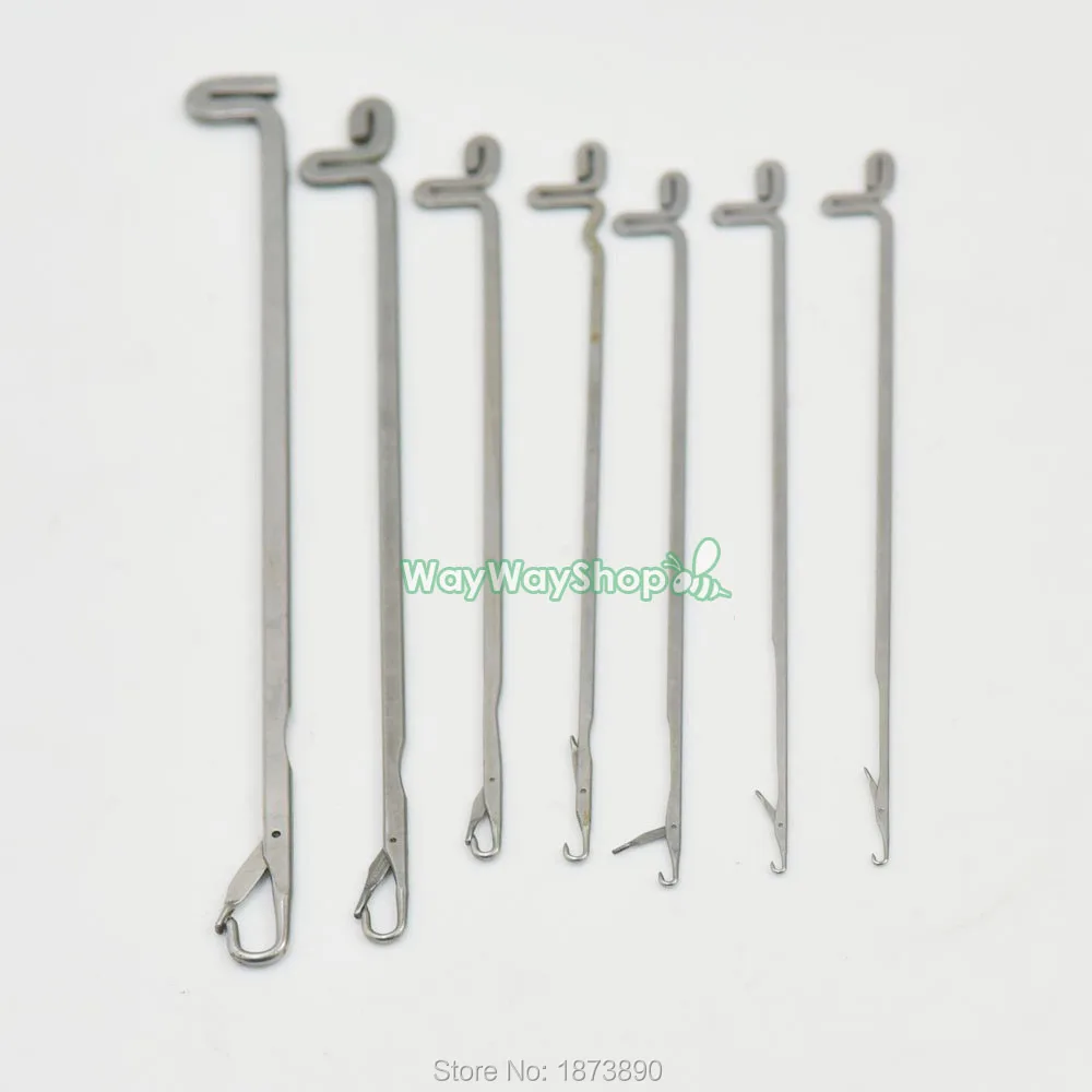 2 sets Latch Needles 7 size Crochet Hook Knitting Bearded Hooked