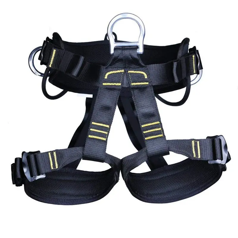 Альпинистское оборудование для ремня безопасности альпинистское спасательное оборудование - Цвет: Black
