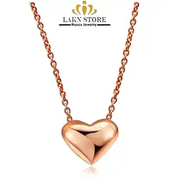 Colar feminino сердце любовь ожерелья для мужчин цепи для женщин/для мужчин Простой Мода Роза модное золотое ожерелье jewelry 2018 колье femme