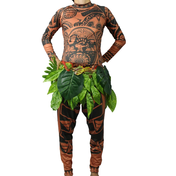 Мужская футболка/брюки на Хэллоуин s Moana Maui Cotume тату для взрослых косплей костюм