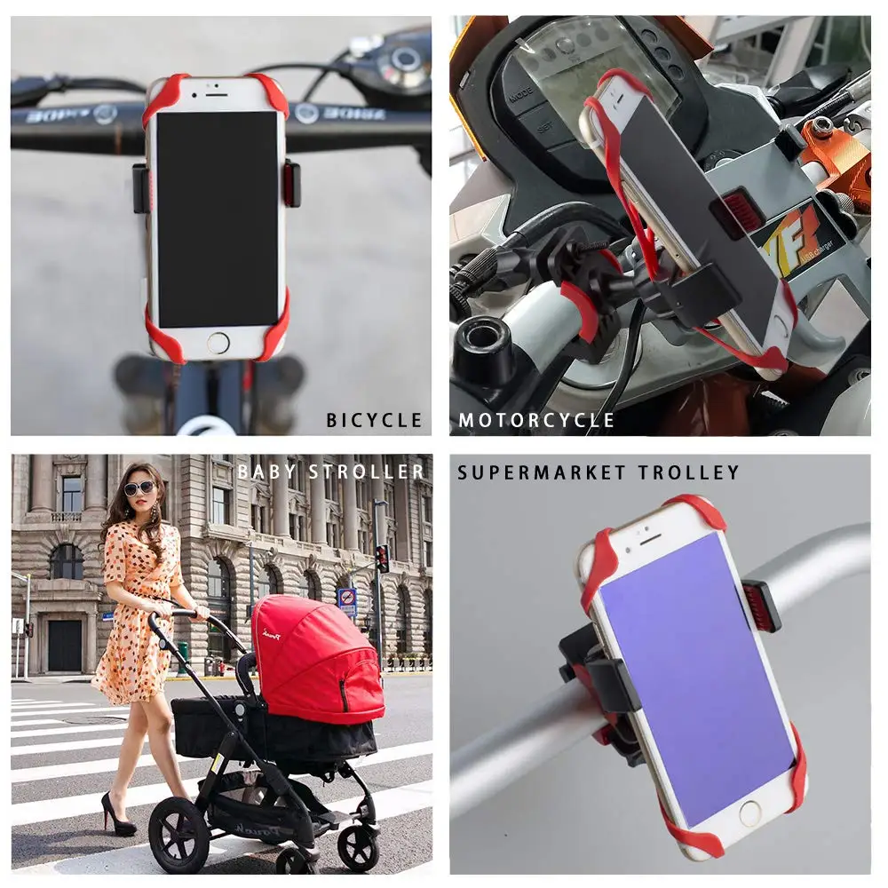 mobile phone stands for vehicle Untoom Bike Phone Holder Universal Cell Phone Bicycle Motorcycle MTB Handlebar Mount Cradle for iPhone X Xs Max 8 7 Plus Samsung wall phone holder