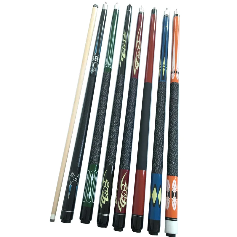 2017 Latest Cues 1/2 Jointed Maple Shaft 57 Inch, 13MM Leather Tip