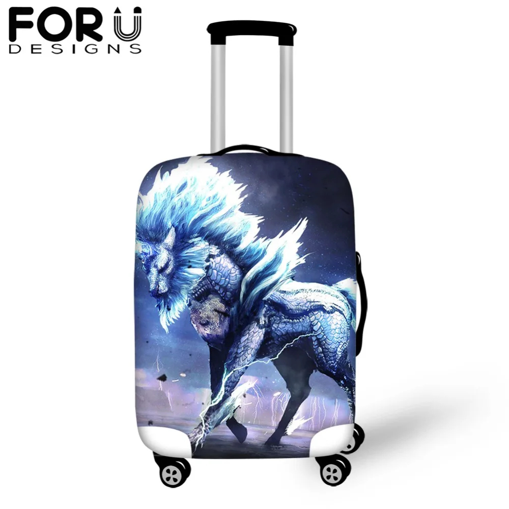 

FORUDESIGNS MONSTER HUNTER Luggage Protective Cover Anti-Scratch Luggage Cover for 18"-28" Trolley Suitcase Elastic Dustproof