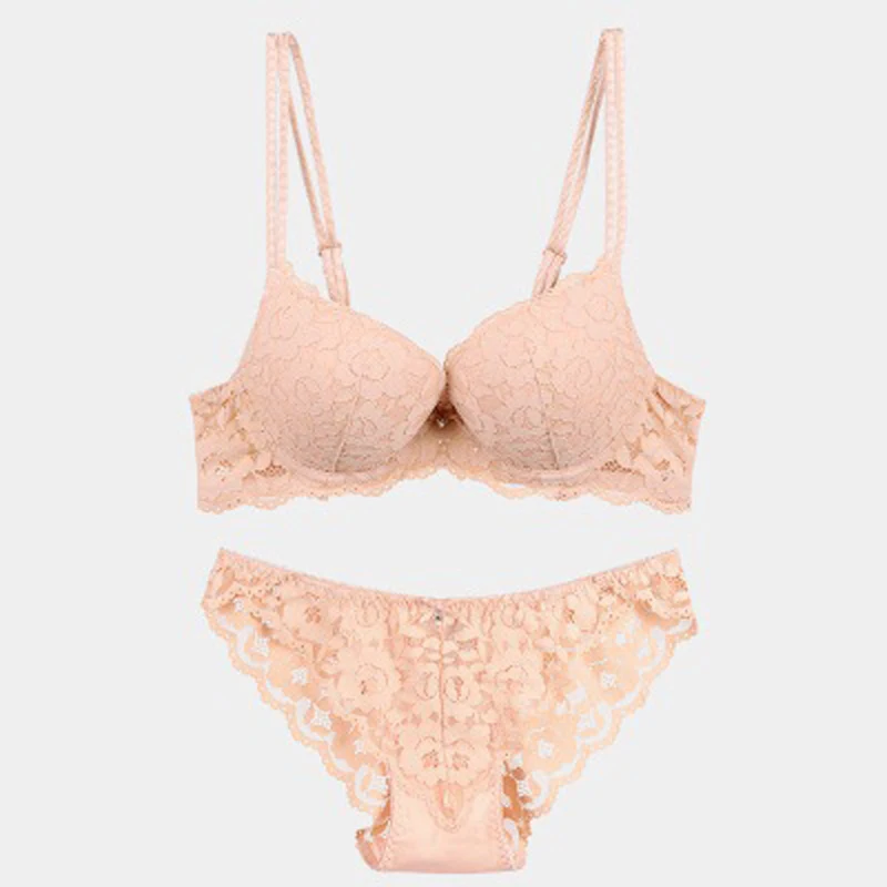 SP&CITY Elegance Floral Embroidered Sexy Lace Bras Women Hollow Out Push Up Bra Chest Tops Female Sex Underwear Sets Lingerie