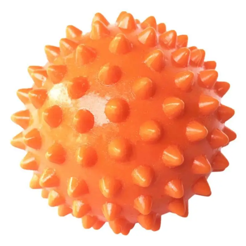 PVC Spiky Massage Ball Trigger Point Sport Fitness Hand Foot Pain Stress Relief Muscle Relax Ball Fitness Accessories - Цвет: Оранжевый