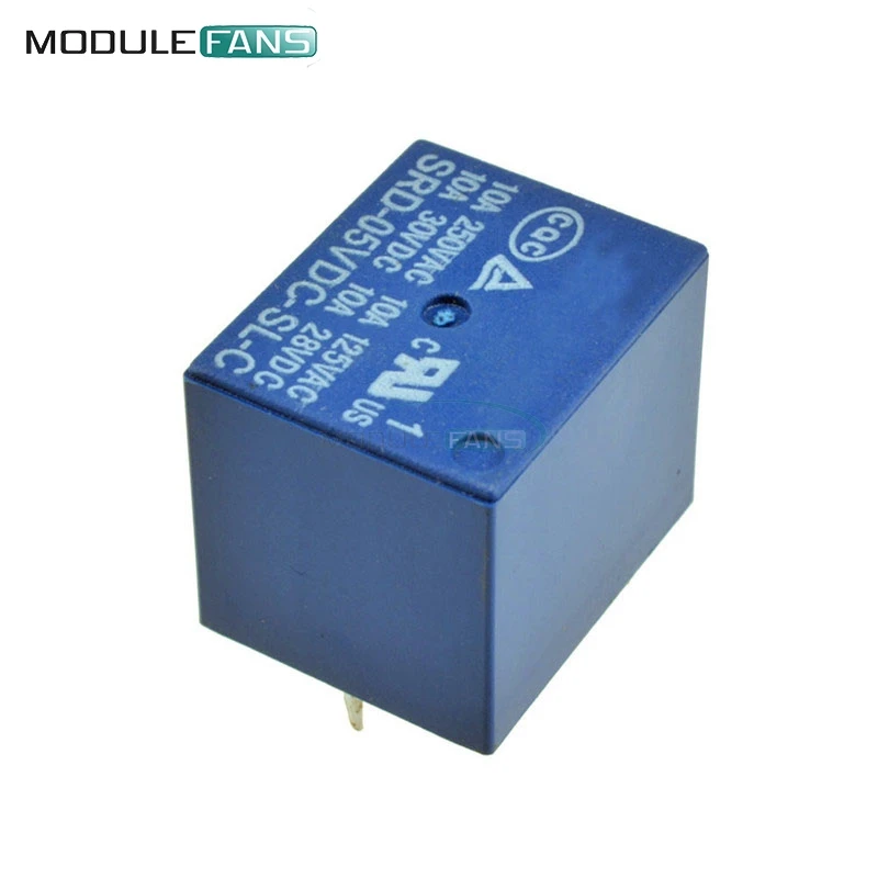 

5Pcs 1 Channel 5V Relay Module Mini DC Coil Power One-Channel Relay SRD-5VDC-SL-C For SCM Home Appliance Control