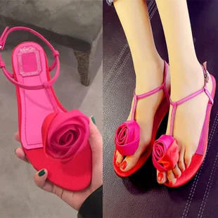 branded flat sandals