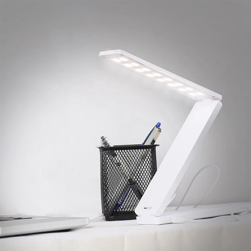 WoodPow 18LED Складная Настольная лампа с ЖК дисплей учета рабочего времени Дисплей