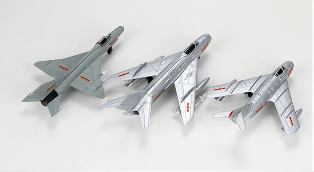 Для коллекции 1/72 Масштаб литья под давлением сплав J-5/J-6/J-7 сверхзвуковой самолет реактивный истребитель модель игрушки для детей Детские Коллекционные сувениры