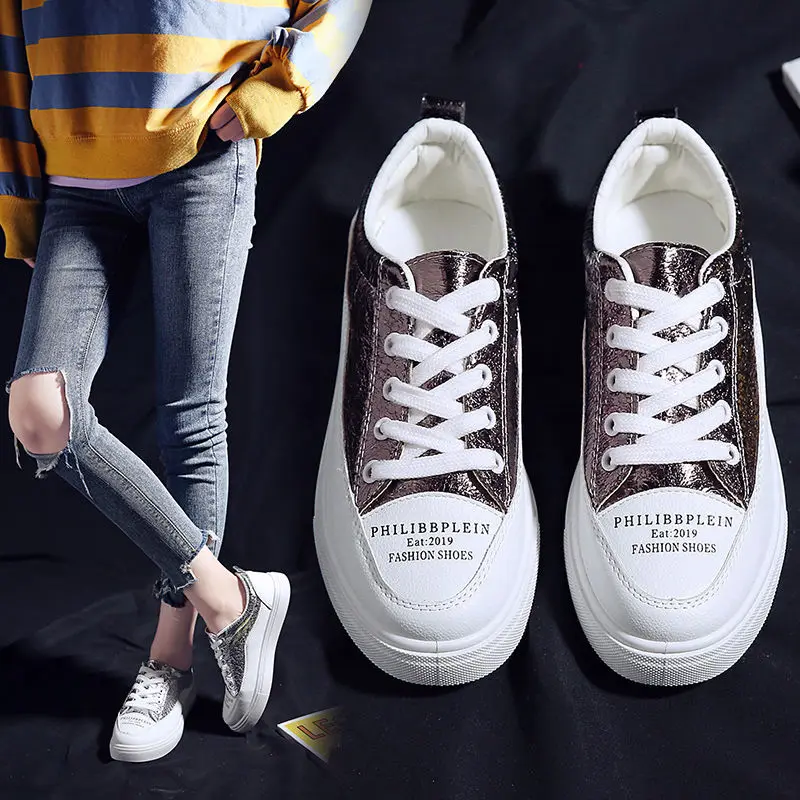 

Fashion Korean version of the wild Harajuku style small white shoes female students flat bottom