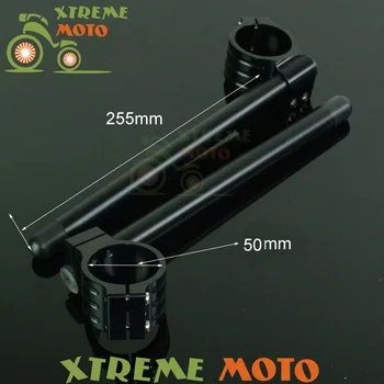 

CNC Aluminum 50MM Fork Tube Adjustable Handlebars Clipons Clip-on For Ninja ZX14 ZX1400 ZX10R ZX1000 ZX6R ZX636 ZX600 Motorycle