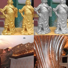 Новое поступление, лист фольги, 100 шт, листы золотого, Серебряного и медного листьев, фольга для украшения золочения, подходит для мебели, стекла, горячая распродажа