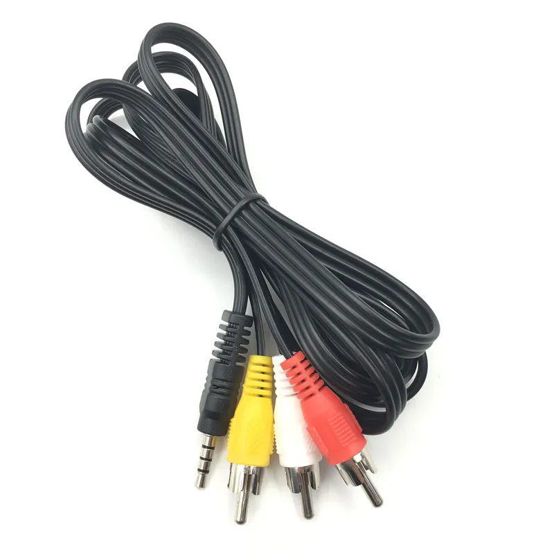 

1.5M 3.5mm Jack Plug Male to 3 RCA Adapter High Quality 3.5 to RCA Male Audio Video AV Cable Wire Cord