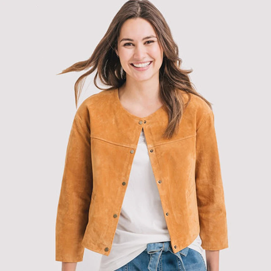 Warm Short Autumn Coat Women Single Breasted Suede Faux Sheepskin Autumn Jacket Women Bayan Kaban Bolero Ladies Coats 60B0503