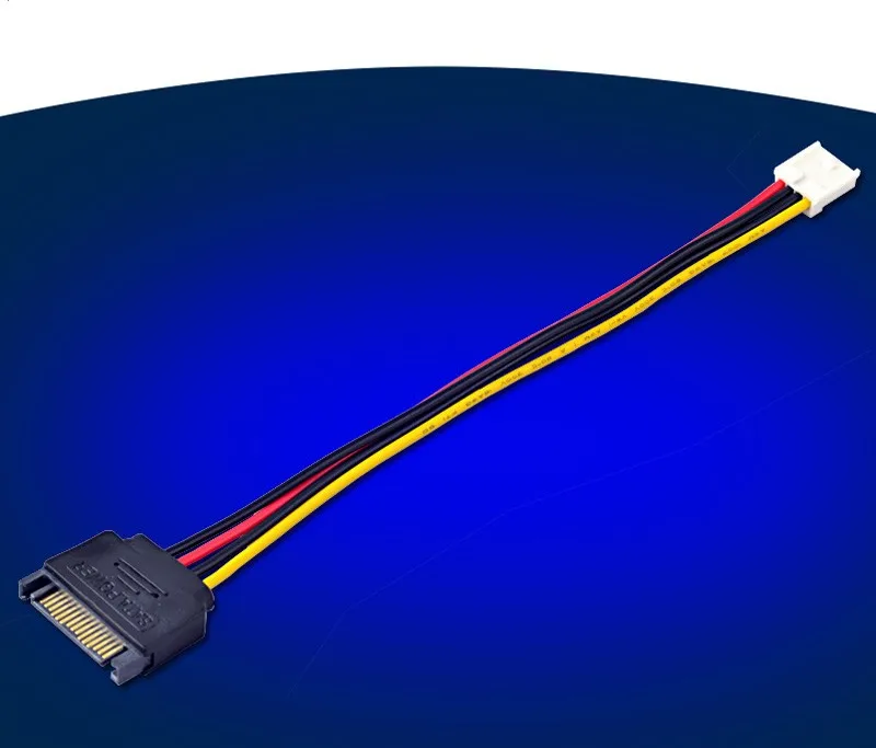 

Free Shipping High Quality SATA 15pin Male to Small 4pin Female Power Cable Convert Line 20cm