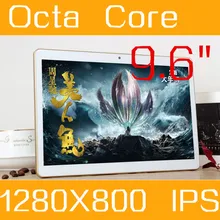 9.6 «планшетный ПК 3 г 4 г планшетный Окта Core 1280*800 ips 5.0mp 4 г/128 ГБ клавиатура android 5.1 gps bluetooth Dual sim-карты Телефона вызова
