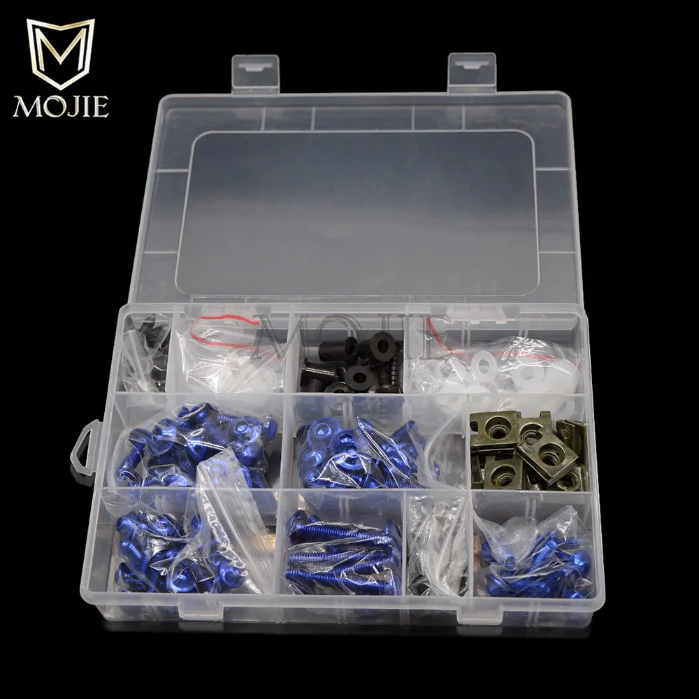 Motorfiets Compleet Volledige Kuip Bouten Kit Schroeven Clips Moer Custom Schroeven Voor YZFR6 YZF-R6 R6 1999 2000 2001 2002 Elektrisch gereedschap(Zilver