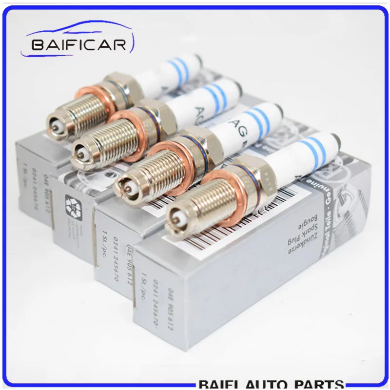 Baificar новый оригинальный 4 шт. иридиевая Свеча зажигания 04E 905 612 для VW Golf Passat Jetta Polo