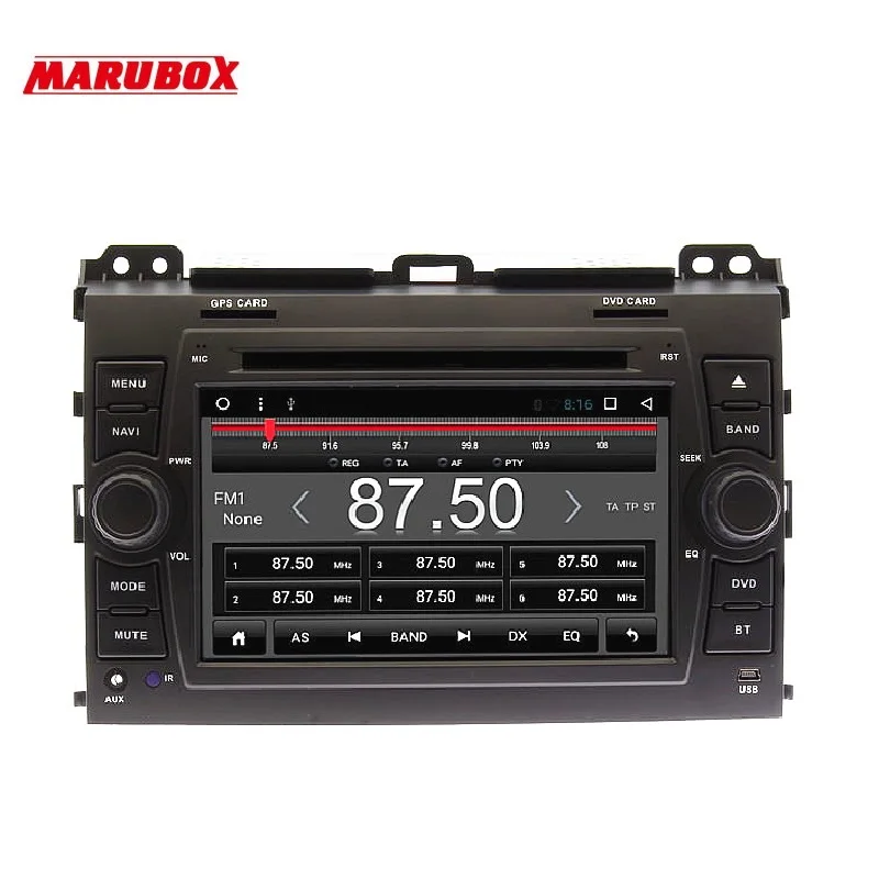 Discount Marubox M7095 Android 4.4 Quad Core Car DVD Multimedia Player for Toyota Land Cruiser Prado 120 2002-2009 GPS RDS 3G 4G Stereo H 1
