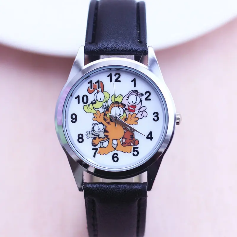 Новинка года 1 шт. Гарфилд модные часы детские часы для мальчиков подарок часы повседневное кварцевые наручные часы