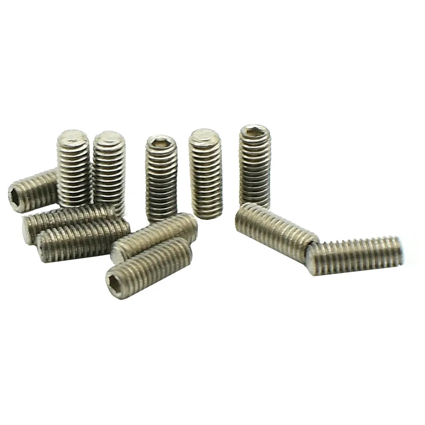 

Titanium Stud Bolt M4 M5 M6 Socket Stop Screw Original Ti Color not Polished Hexagon Socket Ti Screws Ti Fastener 12pcs