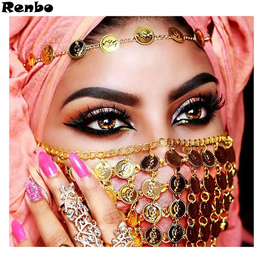 

full Diamond Embroidery Mask Indians woman 3D diy Diamond Painting Cross Stitch 5d Diamond Mosaic Rhinestone,diamond mazayka