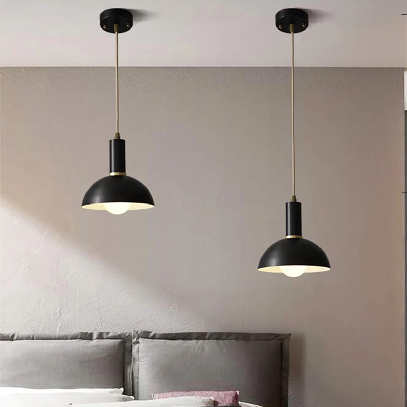 

JAXLONG Nordic LED Pendant Lights Copper Restaurant Hanging Lamp Living Room Sloft Vintage Luminaire Bar Study Kitchen Lighting