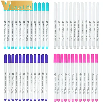 

12pcs Soluble Cross Stitch Water Erasable Pens Grommet Ink Fabric Marker Marking Pens DIY Needlework Home Tools