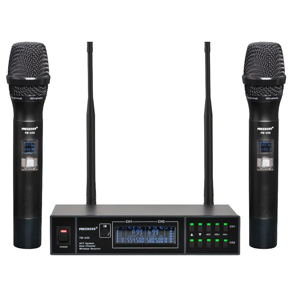 FREEBOSS FB-U32 2 Way  Microphone System 2x99 