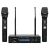 FREEBOSS FB-U32 2 Sistema de micrófono 2x99 frecuencia ajustable de Metal portátil LCD pantalla inalámbrica microfone Karaoke de la fiesta ► Foto 1/6