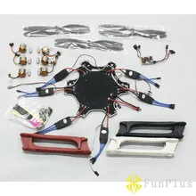 F550 гексакоптер рама Контроллер полета QQ 30A ESC 2212 1000KV мотор 1045 стойка из углеродного волокна Мультикоптер с пропеллером комбо