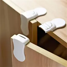 Verrou de sécurité pour bébé 5 pièces/lot | Protecteur de sécurité allongé en plastique, verrou de sécurité de qualité pour casier, pour armoire pour enfant, tiroir de porte