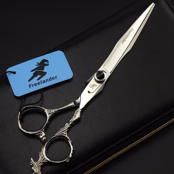 

7.0 inch dragon handle imported high quality hairdressing scissors flat shear pet grooming scissors dog hair care tools
