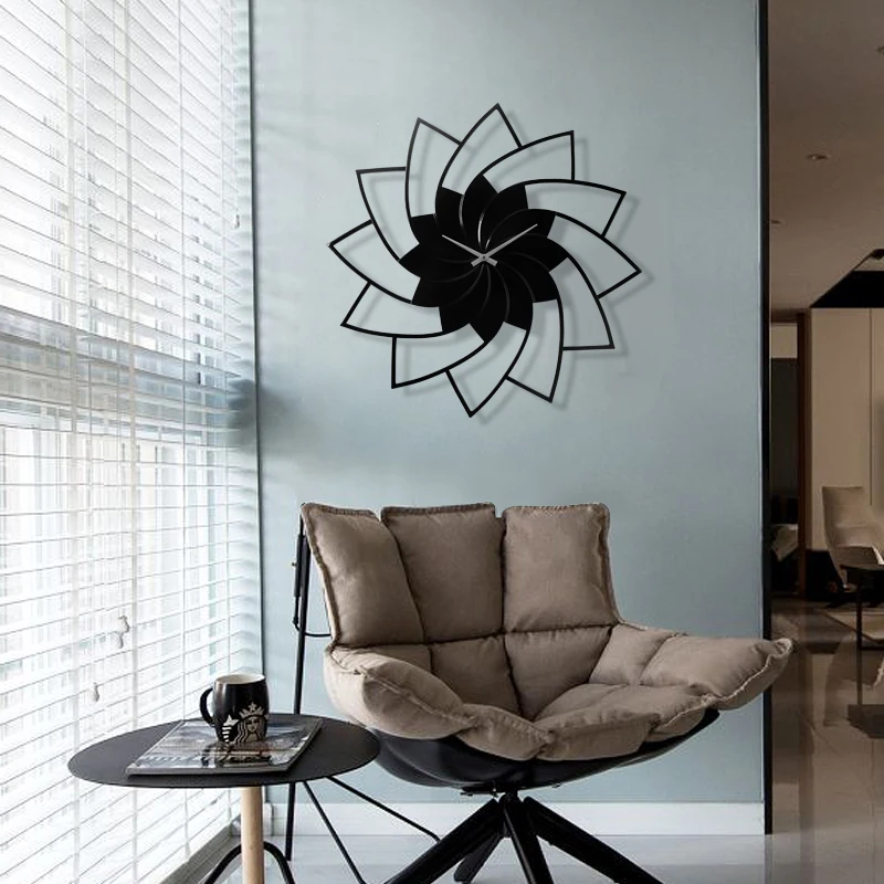 living room clock clock cucko double sided wall clock (6)