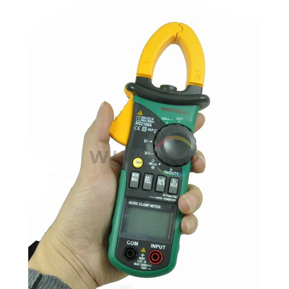 M047 New MASTECH Professional MS2108A 4000 Counts AC DC Current Clamp Meter Backlight M047 New MASTECH Professional MS2108A 4000 Counts AC DC Current Clamp Meter Backlight