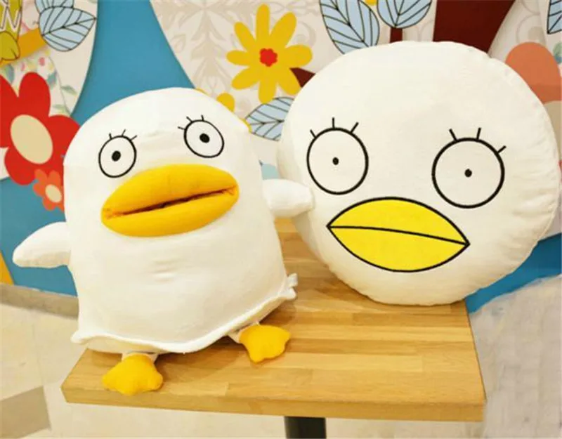 Gintama Silver Soul Sadaharu Elizabeth Plush Toys Anime Cartoon Dolls Soft Comfort Travel Rest Cushion Pillow  (5)