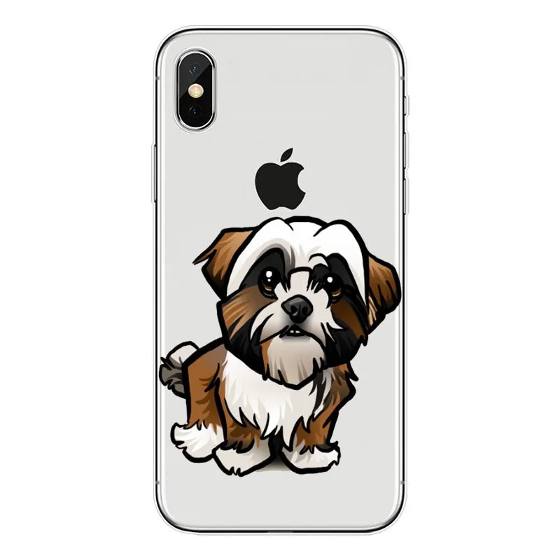 TPU Pomeranian cao bonito Caso Capa Dura para o iPhone Da Apple X XS Max XR 6 7 8 Plus alem de 5 10 de Casos de Telefone Coque - Цвет: TPU