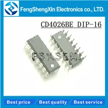 10pcs/lot CD4026BE DIP-16 CD4026 CMOS Decade Counters/Dividers ic