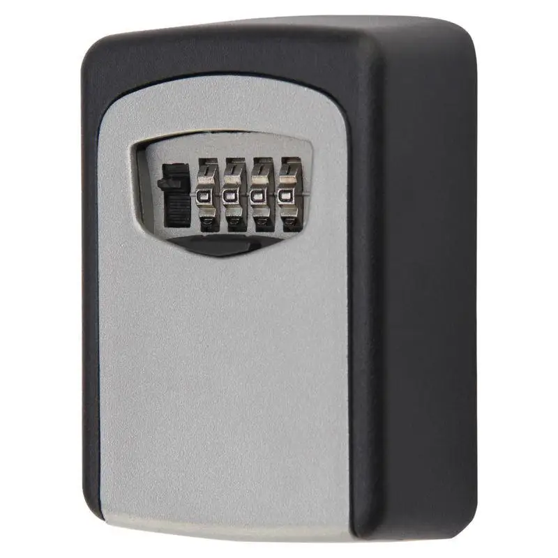 Aluminium Alloy Wall Mount Key Lock Box Key Storage Safe Money Box with