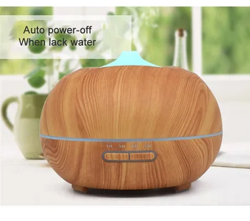 

Multi-wooden Aroma Humidifier machine 400ml humidifier Creative Ultrasonic household appliance with small Night Lights