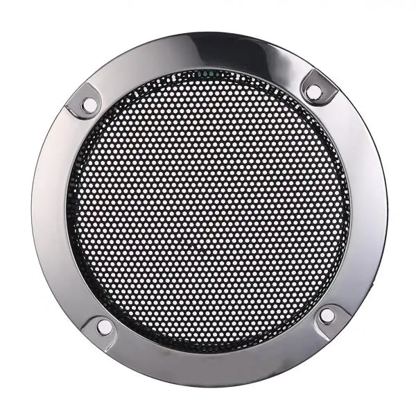 2pcs 4 Inch Silver Type Circle Speaker Decorative Circle With